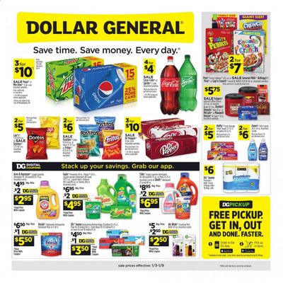 Dollar General (LA) Weekly Ad Flyer January 3 to January 9