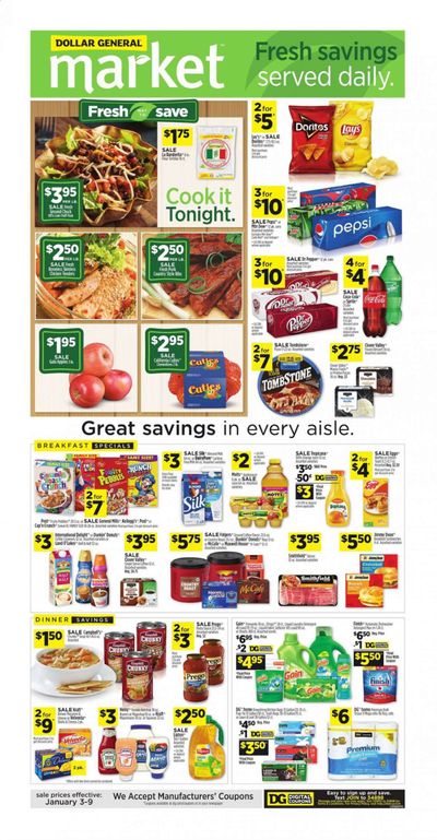 Dollar General (AL, GA, KY, LA, TN) Weekly Ad Flyer January 3 to January 9