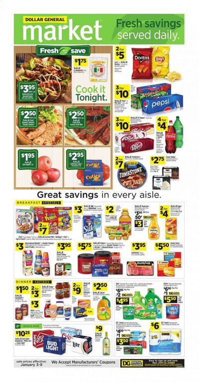 Dollar General (WV) Weekly Ad Flyer January 3 to January 9