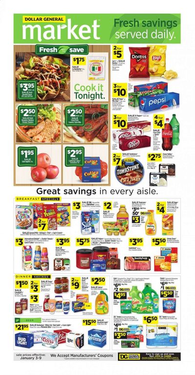 Dollar General (OK) Weekly Ad Flyer January 3 to January 9