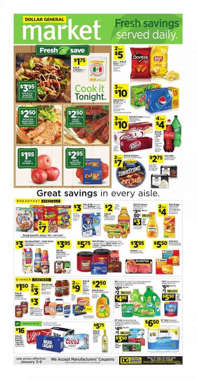 Dollar General (LA) Weekly Ad Flyer January 3 to January 9