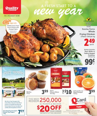 Quality Foods Flyer January 4 to 10