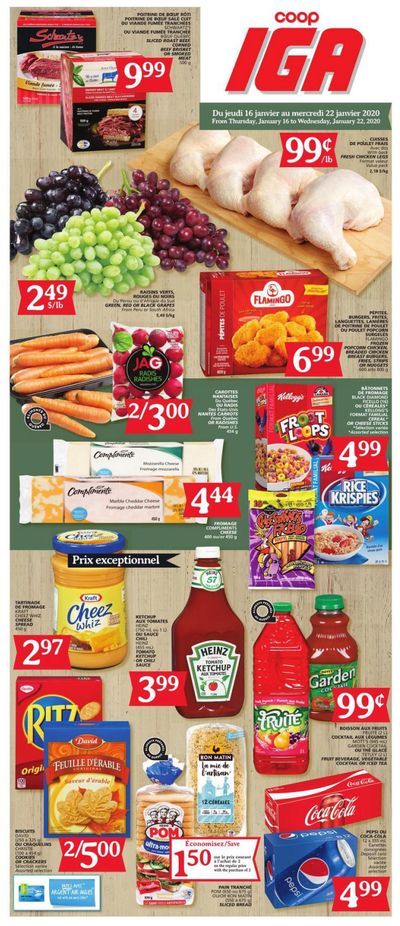 Coop IGA Flyer January 16 to 22