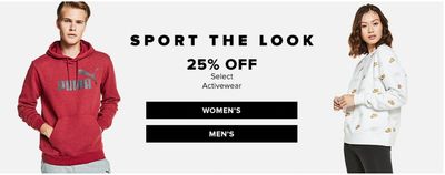 Hudson’s Bay Canada Deals: Sport The Look Save 25% off Activewear + More Deals