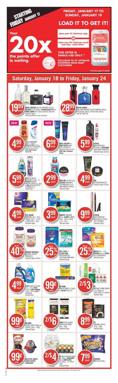 Shoppers Drug Mart (ON) Flyer January 18 to 24