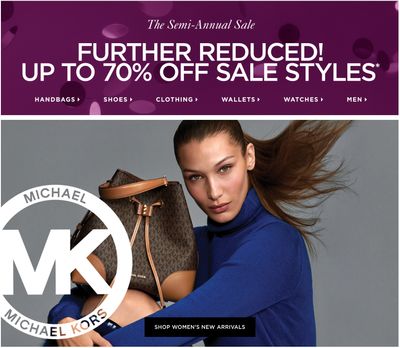 Michael Kors Canada Semi-Annual Sale: Save up to 70% off Sale Styles