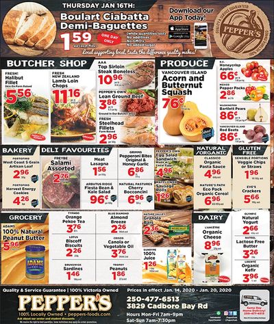 Pepper's Foods Flyer January 14 to 20