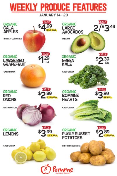 Pomme Natural Market Flyer January 14 to 20