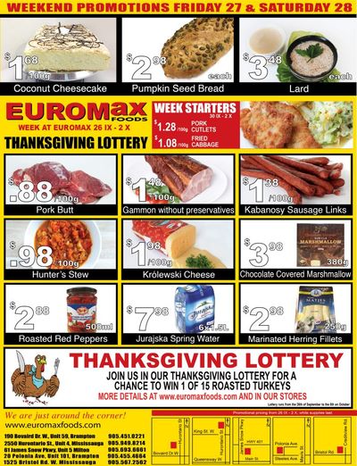 EuroMax Foods Flyer September 26 to October 2