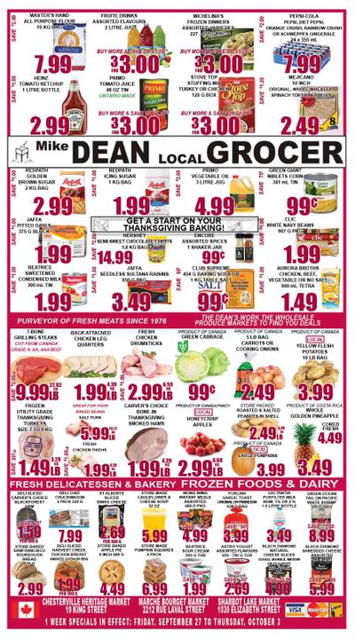 Mike Dean's Super Food Stores Flyer September 27 to October 3