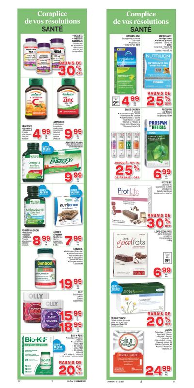 Jean Coutu (QC) Flyer January 7 to 13