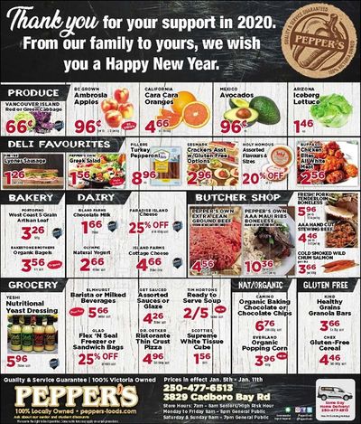 Pepper's Foods Flyer January 5 to 11