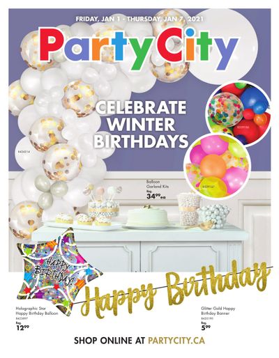 Party City Flyer January 1 to 7