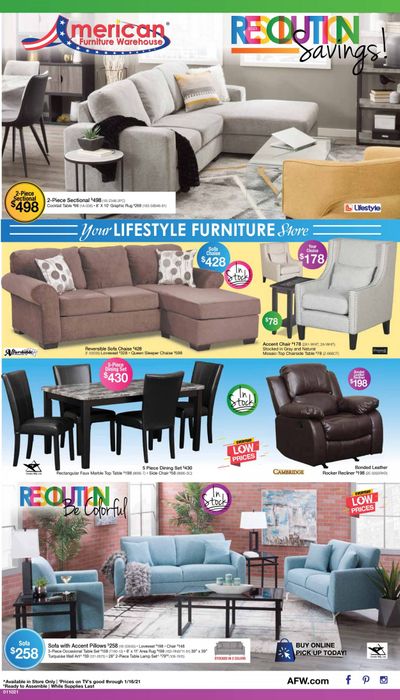 American Furniture Warehouse (TX) Weekly Ad Flyer January 3 to January 16