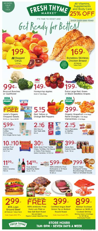 Fresh Thyme Weekly Ad Flyer January 6 to January 12