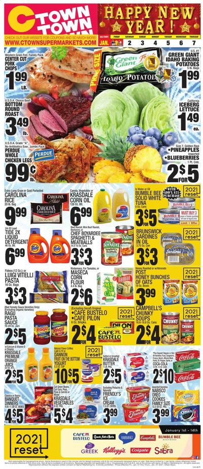 C-Town Weekly Ad Flyer January 1 to January 7