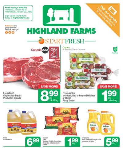 Highland Farms Flyer January 16 to 22