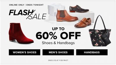 Hudson’s Bay Canada Online Flash Sale: Today, Save up to 60% off Women’s Shoes & Boots, Handbags, and Men’s Shoes