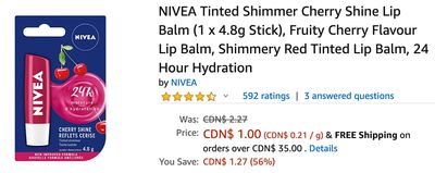 Amazon Canada Deals: Save 56% on NIVEA 24-Hour Hydratio Lip Balm, for + 23% on LED Desk Clock + up to 28% on Audew Heated Car Seats and Windshield Covers