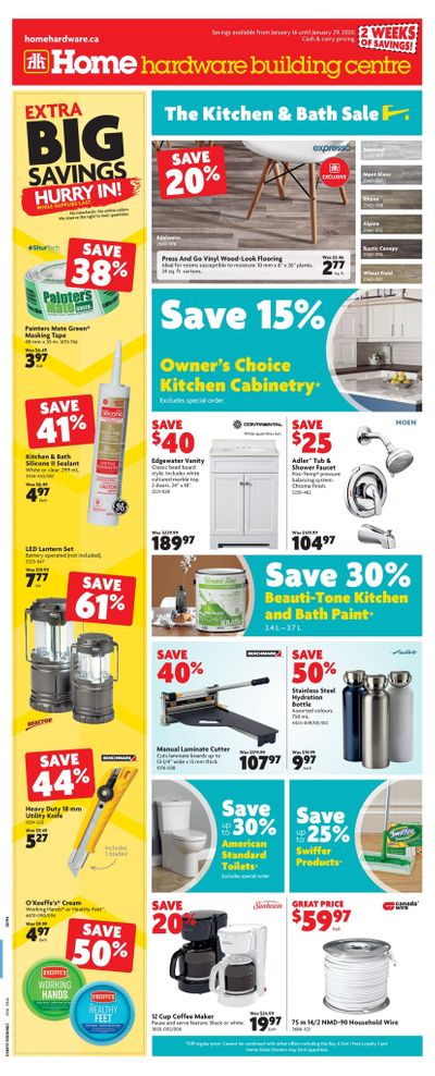 Home Hardware Building Centre (ON) Flyer January 16 to 29