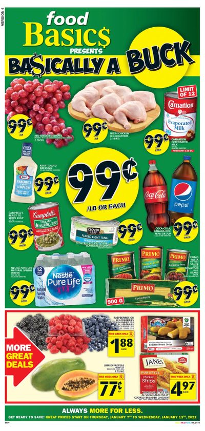 Food Basics (GTA) Flyer January 7 to 13