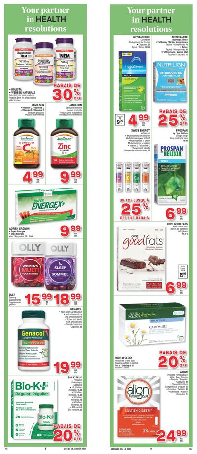Jean Coutu (NB) Flyer January 8 to 14