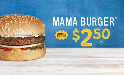 $2.50 Mama Burger at A&W Canada