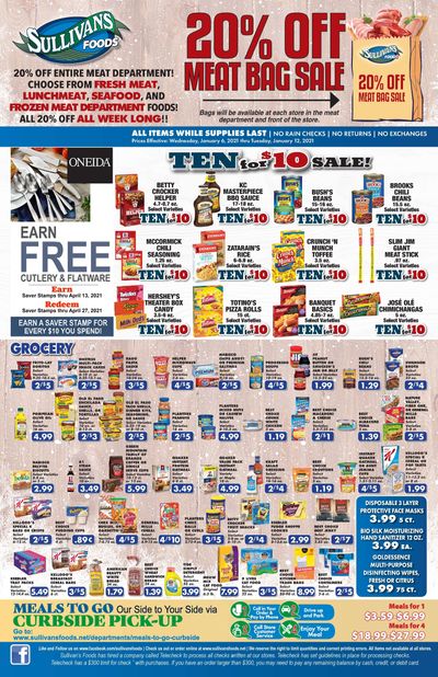 Sullivan's Foods Weekly Ad Flyer January 6 to January 12, 2021