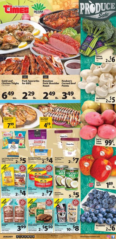 Times Supermarkets Weekly Ad Flyer January 6 to January 12, 2021