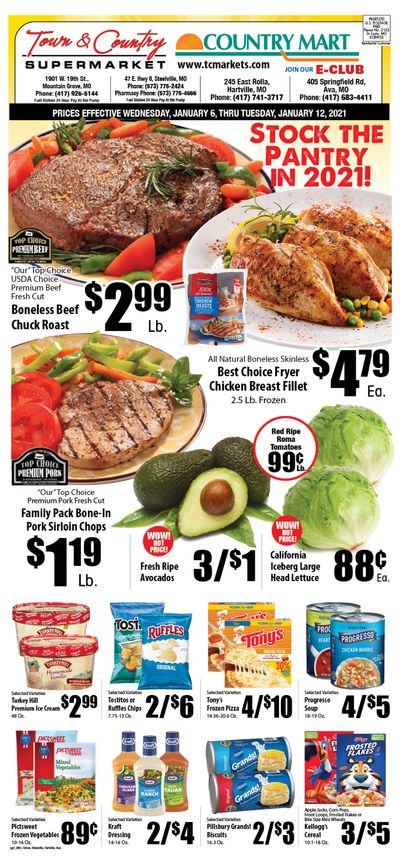Town & Country Supermarket Weekly Ad Flyer January 6 to January 12, 2021