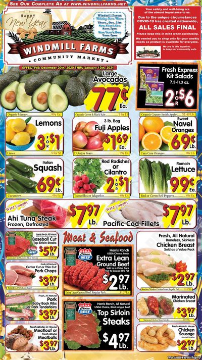 Windmill Farms Weekly Ad Flyer January 1 to January 13, 2021