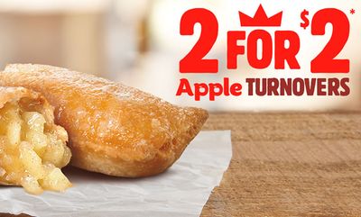2 for $2 Apple Turnovers at Burger King