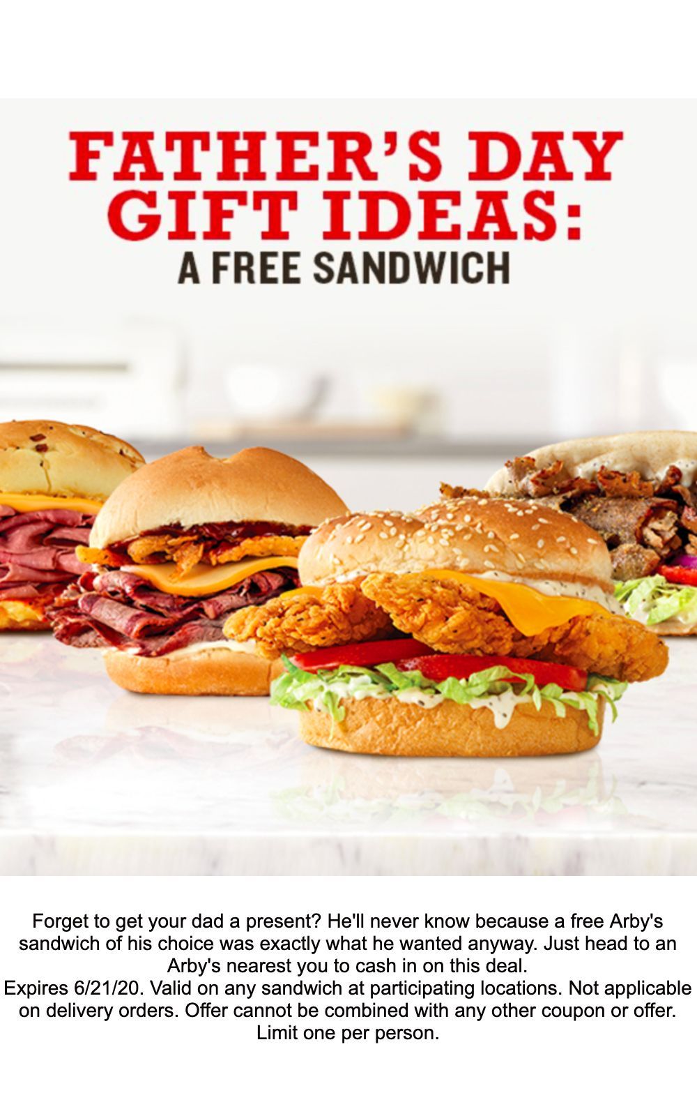 Father's Day Sandwich at Arby's Father's Day Sandwich at Arby's