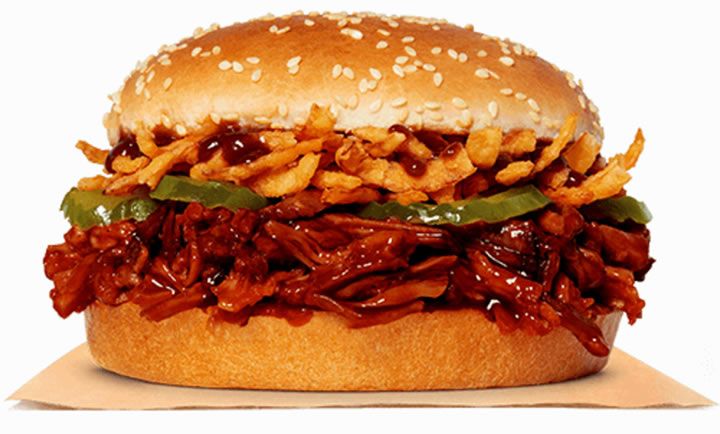 New Pulled Pork King Sandwich at Burger King