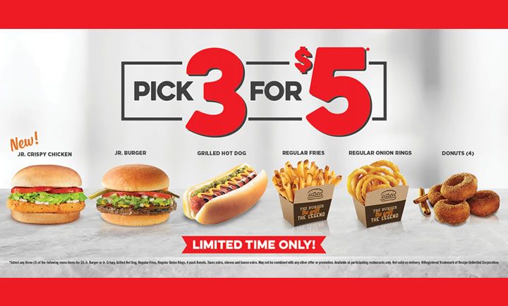 Pick 3 for $5 at Harvey's Pick 3 for $5 at Harvey's