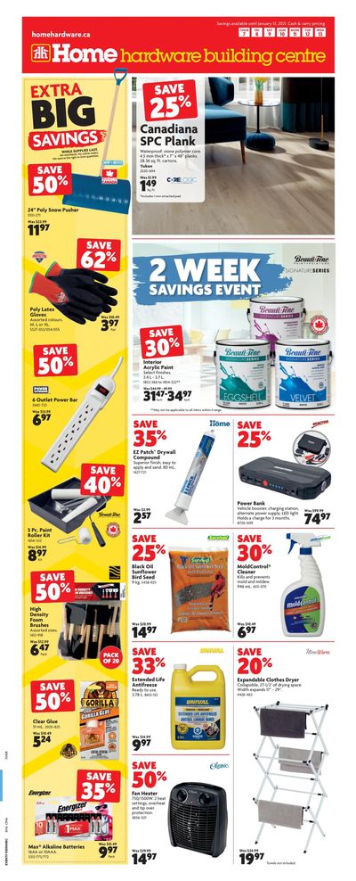 Home Hardware Building Centre (ON) Flyer January 7 to 13