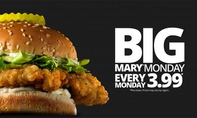 $3.99 Big Mary Monday at Mary Brown's