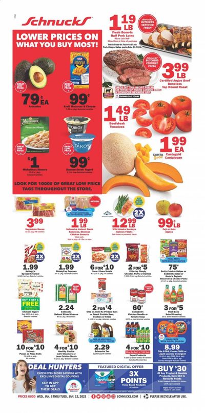 Schnucks (IA, IL, IN, MO, WI) Weekly Ad Flyer January 6 to January 12