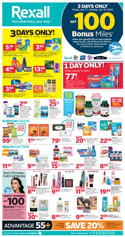 Rexall (West) Flyer January 17 to 23