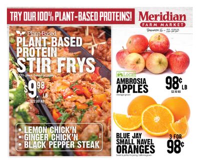 Meridian Farm Market Flyer January 16 to 22