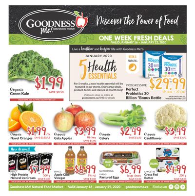Goodness Me Flyer January 16 to 22
