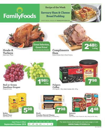 Family Foods Flyer September 27 to October 3