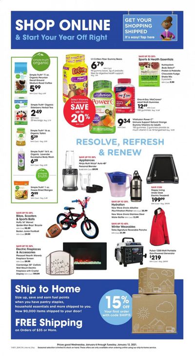 Smith's (AZ, ID, MT, NM, NV, UT, WY) Weekly Ad Flyer January 6 to January 12