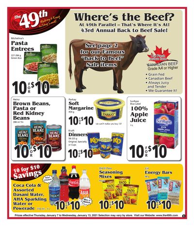 The 49th Parallel Grocery Flyer January 7 to 13
