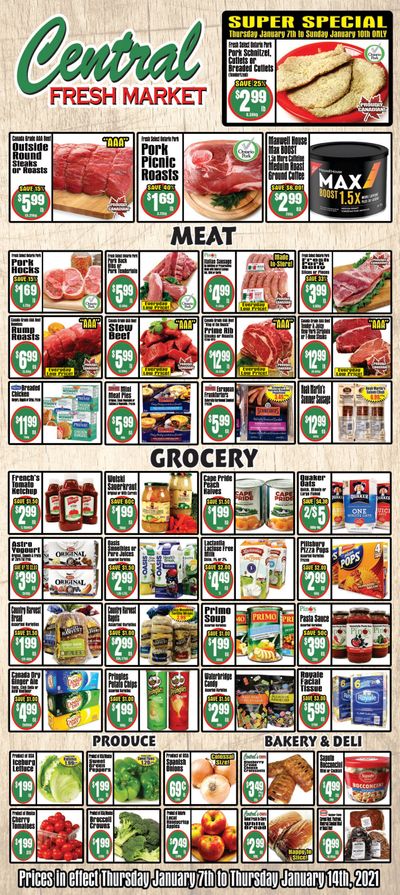 Central Fresh Market Flyer January 7 to 14