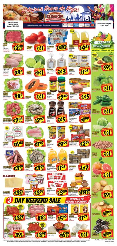 El Rancho (TX) Weekly Ad Flyer January 6 to January 12