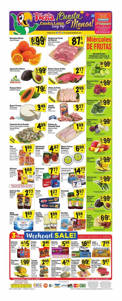 Fiesta Mart (TX) Weekly Ad Flyer January 6 to January 12