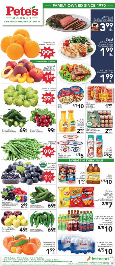 Pete's Fresh Market (IL) Weekly Ad Flyer January 6 to January 12