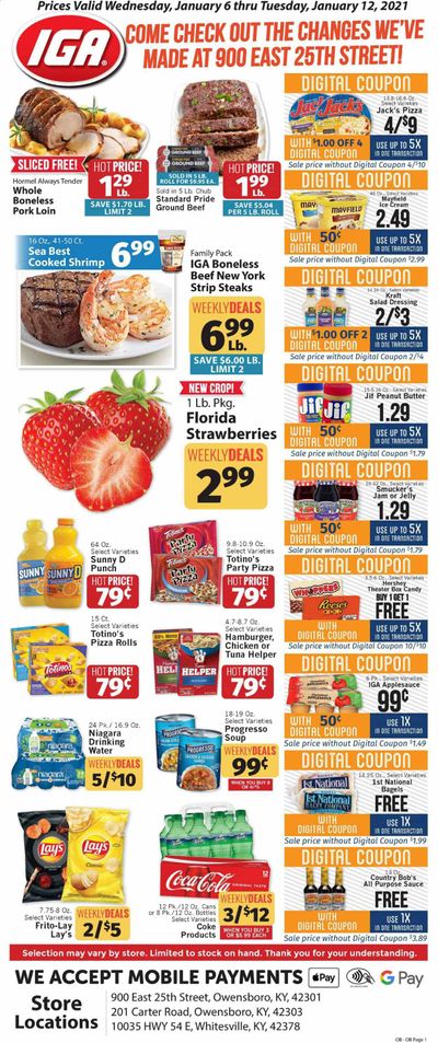 IGA Weekly Ad Flyer January 6 to January 12
