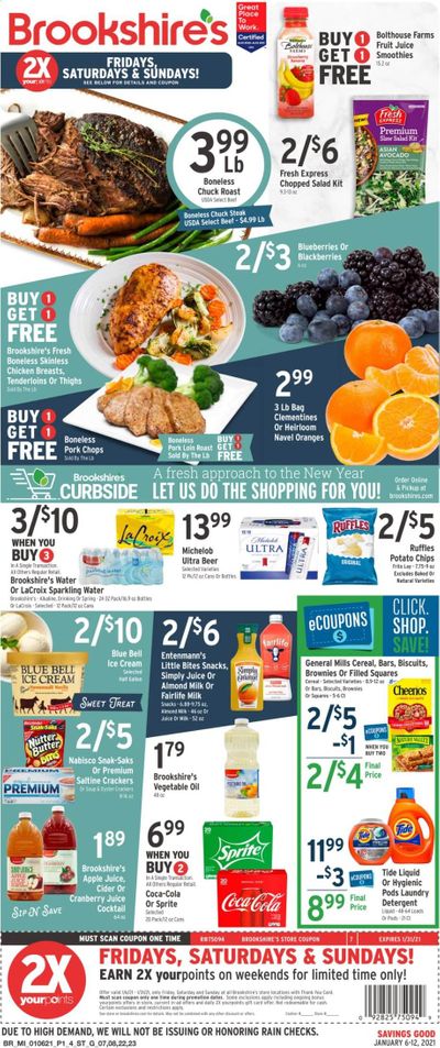 Brookshires Weekly Ad Flyer January 6 to January 12